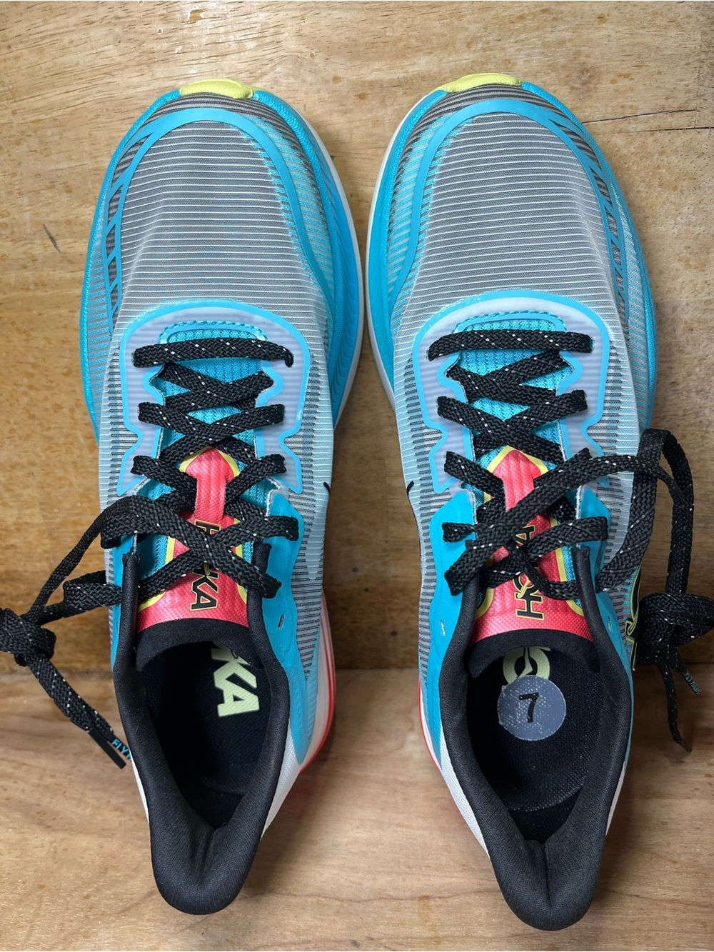 NEW Hoka One One Cielo X1 2.0 Womens Size 8 Running Shoes Sneakers Frost Black - Picture 7 of 10